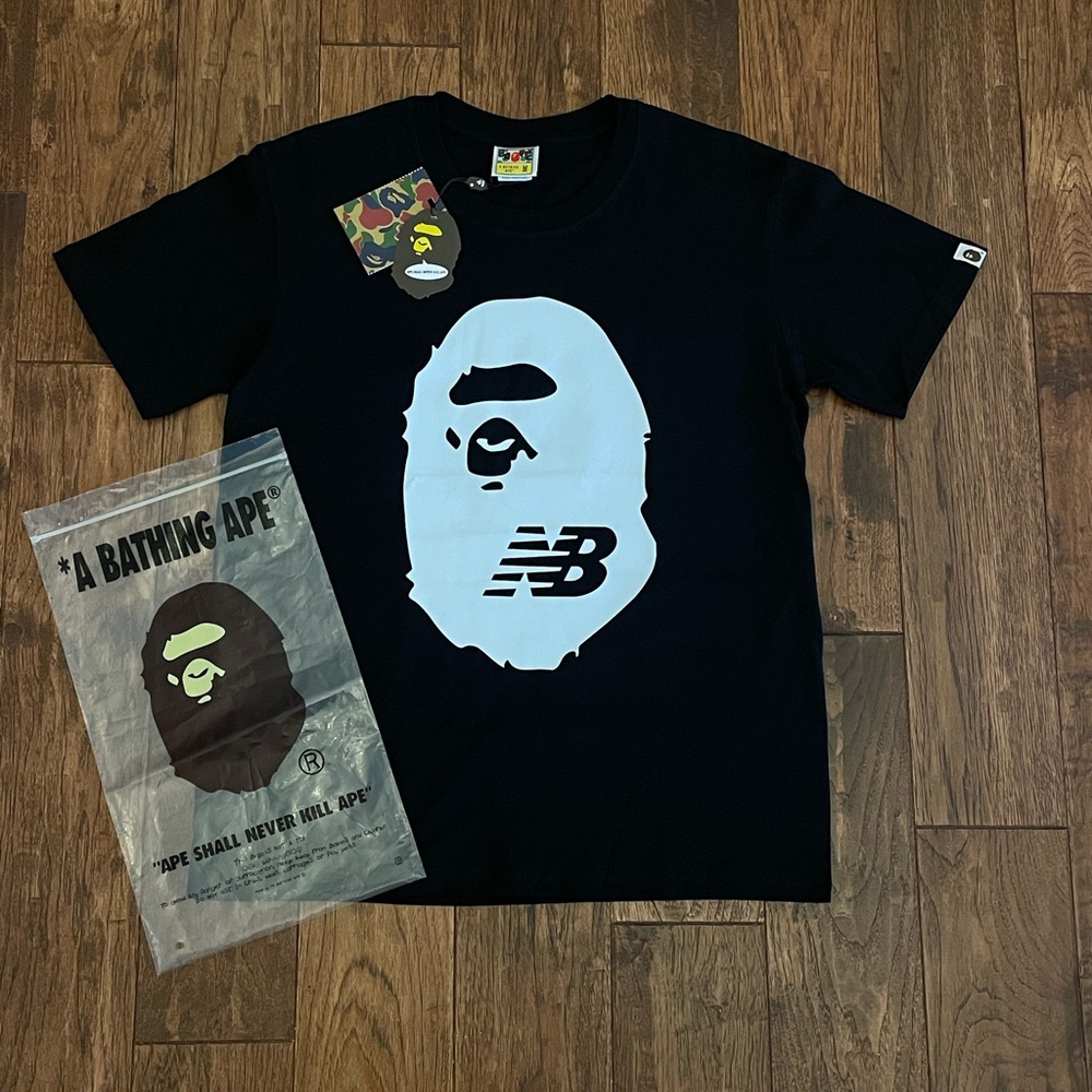 Bape Black and White Short Sleeve Tee